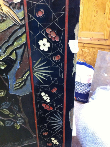 fase proceso restauracion laca china