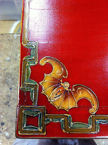 fase proceso restauracion laca china