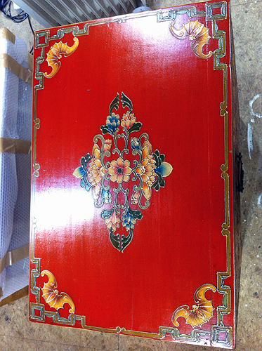 fase proceso restauracion laca china