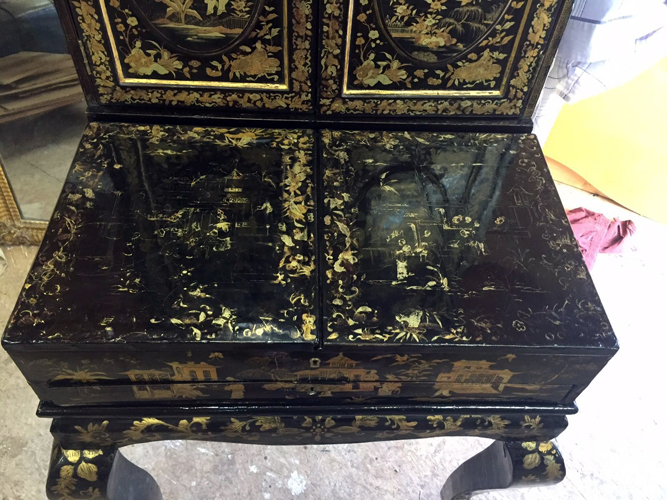 fase proceso restauracion laca china