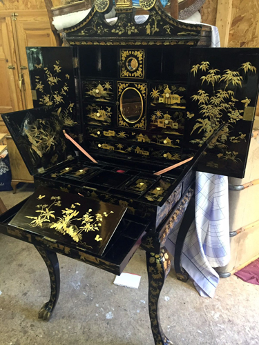 fase proceso restauracion laca china