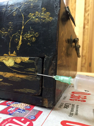 fase proceso restauracion laca china