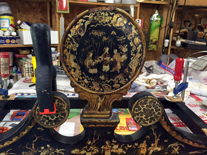 fase proceso restauracion laca china