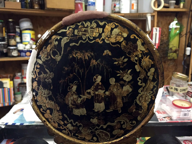 fase proceso restauracion laca china