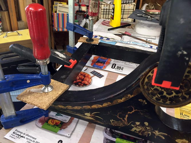 fase proceso restauracion laca china