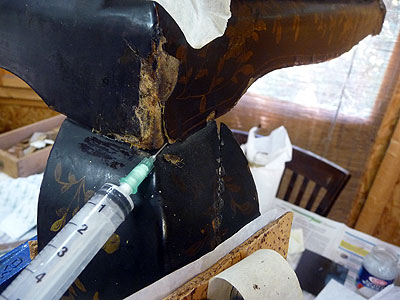 fase proceso restauracion laca china