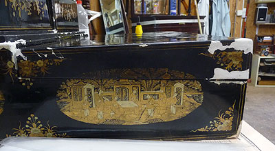 fase proceso restauracion laca china