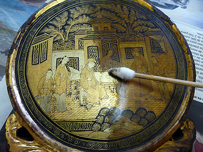 fase proceso restauracion laca china