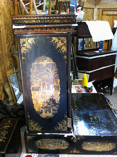 fase proceso restauracion laca china