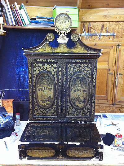 fase proceso restauracion laca china