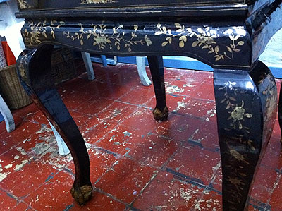 fase proceso restauracion laca china