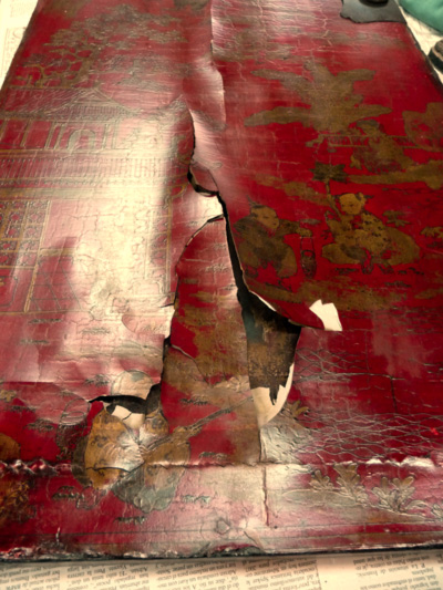 fase proceso restauracion laca china