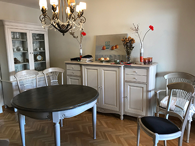 pintura decorativa salon comedor