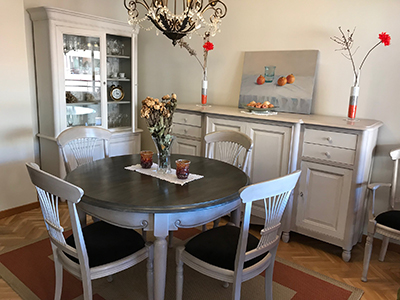 pintura decorativa salon comedor