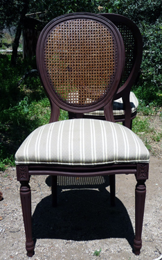 pintura decorativa sillas rejilla