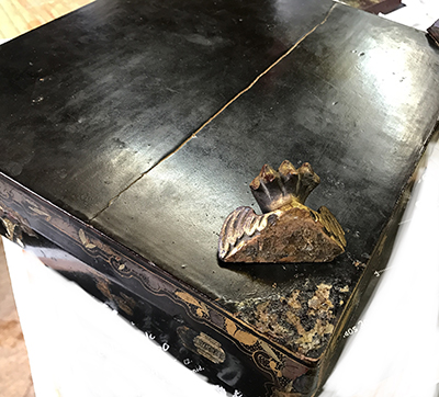 restauracion caja laca china