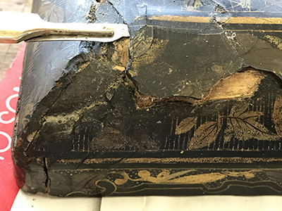 restauracion caja laca china