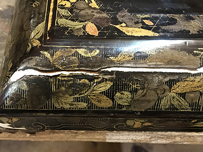 restauracion caja laca china