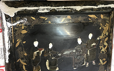 restauracion caja laca china