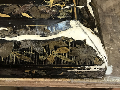 restauracion caja laca china