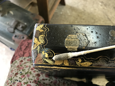 restauracion caja laca china