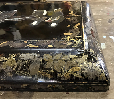 restauracion caja laca china