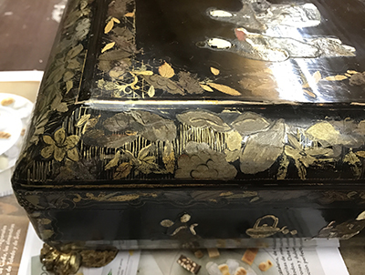 restauracion caja laca china